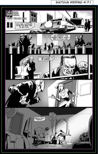 Interior pages from Top Cow's Shotgun Wedding written by William Harms. Art by Edward Pun